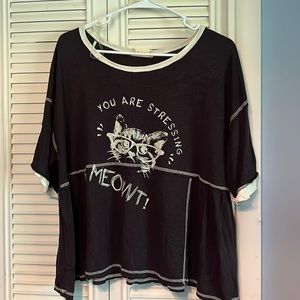 Altar’d State flowy cat shirt